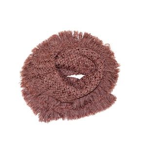 American Eagle Red & White Fringed Infinity Scarf